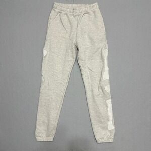 MNML Skeleton Bone Sweatpants Heather Grey Fleece Joggers Embroidered Mens Small